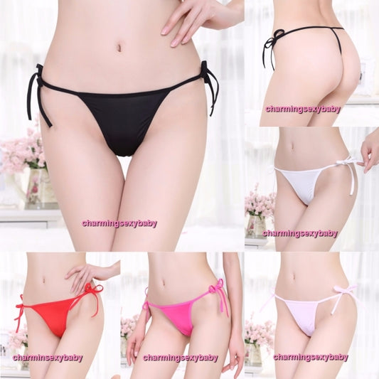Sexy Women Underwear Sides Tie Thong G-String Panties Lingerie (5 Colors) LY291
