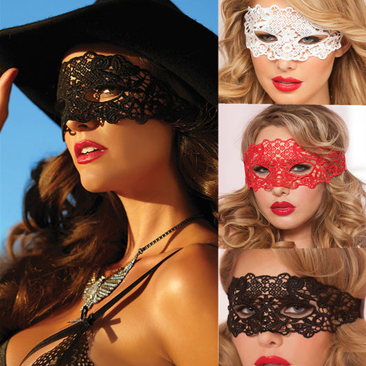 Sexy Eye Mask Women Masquerade Cosplay Costume Lingerie Accessories (3 Colors) MM202