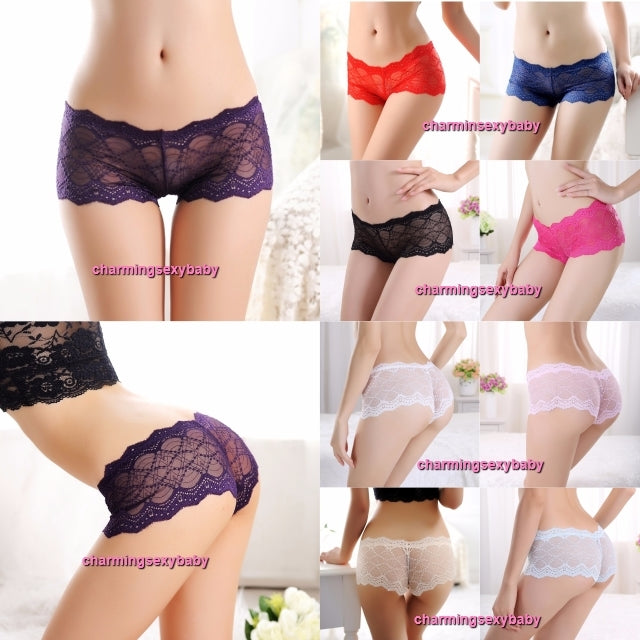 Women Sexy Underwear Wave Panties Knickers Boyshorts G-String Lingerie (9 Colors) LY1003