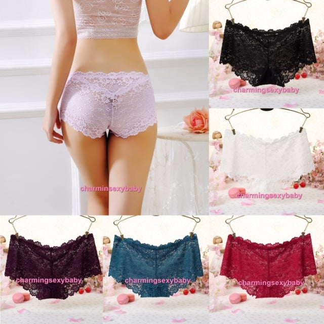 Sexy Women Underwear Wave Panties Boyshorts Knickers Lingerie (6 Colors) LY1006