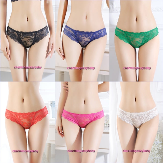 Sexy Women Underwear Lace Panties G-String Lingerie (7 Colors) LY113