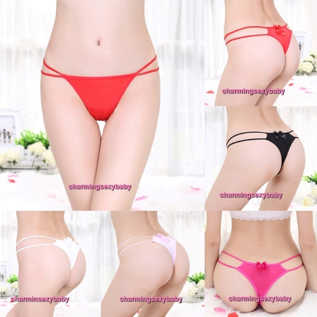 Sexy Women Underwear Thong Panties G-String T-Back Lingerie (5 Colors) LY292