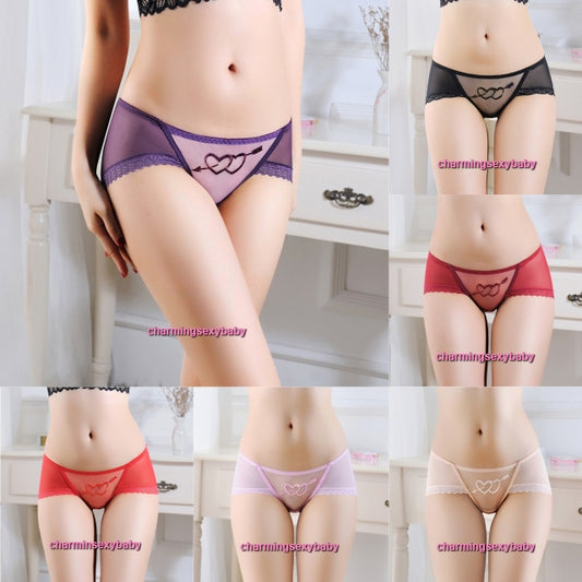 Women Sexy Underwear Panties Boyshorts G-String Lingerie (7 Colors) LY339
