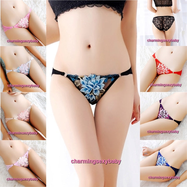 Sexy Women Underwear Lace Flowerer Panties Knickers Briefs Lingerie (8 Colors) LY816