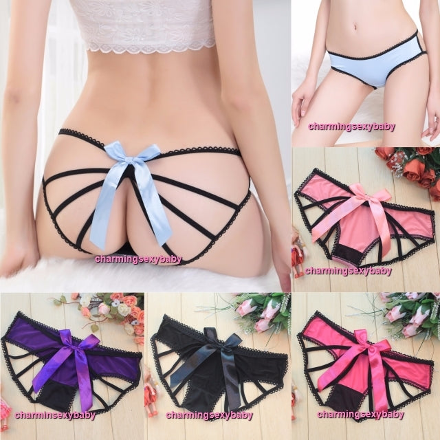 Sexy Lingerie Panties Bowknot Thong Women Underwear G-String (5 Colors) LY839